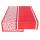 Tischläufer Lilly rot  weiß 140x40cm sortiert, 2fach sortiert; Farben: rot, weiß; Material: Textil, Boltze