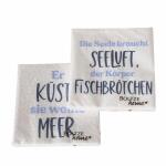Servietten Küste 33x33cm  20 Stück 3fach...