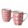 Becher Bliss weiß/rosa  350ml 2fach sortiert, Farben: weiß, dunkelrosa; Material: Keramik, Boltze