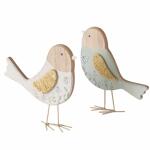 Deko-Vogel Kamille natur  grün weiß 16cm...