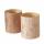 Windlicht Kamille natur  D10x12cm 2fach sortiert, Farben: natur; Material: Glas/Holz, Boltze