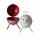 Sturmaschenbecher Junior  Smoky D13,5x20cm sortiert, 2fach sortiert; Farben: beige, rot; Material: Metall, Boltze