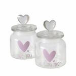 Vorratsglas Lovelyn  D11x16cm 2fach sortiert, Farben:...