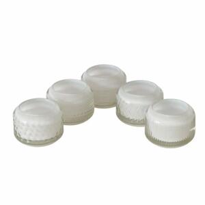 Teelichthalter Vadina  weiß D8x6cm sortiert, 5fach sortiert; ; Material: Glas, Boltze