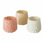 Windlicht Shenna  D8x8cm 3fach sortiert, Farben:...