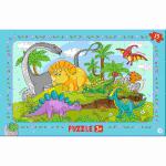 Rahmenpuzzle Dinos  15 Teile, 19x30cm, Trötsch Verlag
