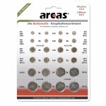 Arcas Knopfzellen  Alkaline & Lithium 24tlg.