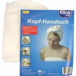 Kopf- Handtuch Elina  mit Knopf weiß, Handtuch...