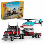LEGO Creator Tieflader  mit Hubschrauber, ab 7 Jahren,, LEGO