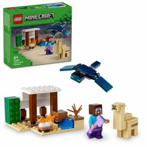 LEGO Minecraft Steves  Steves Wüstenexpedition, ab 6 Jahren,, LEGO