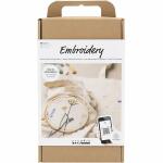 Starter Kreativ Set  Sticken Blumen, Inhalt: Stickerei,...