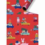 Geschenkpapier 70cmx2m  Maurin rot, Stewo