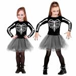 Kinderkostüm Skelett  Tänzerin Gr.140, Kleid...
