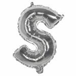 Folienballon Buchstabe S  36cm silber