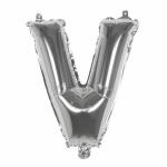 Folienballon Buchstabe V  36cm silber