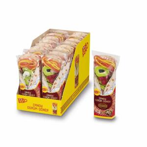 Look-O-Look Dürum Döner  100g, verschiedenen Fruchtgummistücke oder bunter Zuckerschaum,, in Form vom Fleisch bis zum Gemüse, 100g