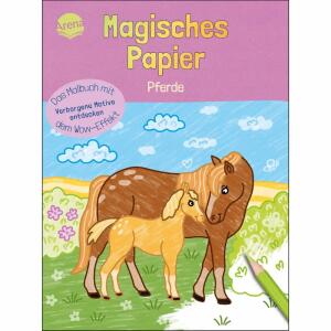 Magisches Papier  Pferde, Das Malbuch mit dem Wow-Effekt, Autorin und Illustratorin Melanie Kraft,, 79 Seiten, 4 Jahren, Softcover