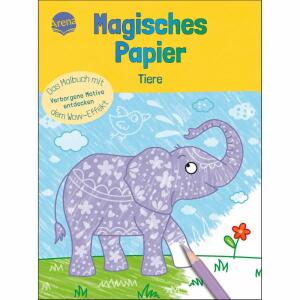 Magisches Papier  Tiere, Das Malbuch mit dem Wow-Effekt, Autorin und Illustratorin Ilka Röhling,, 80 Seiten, 4 Jahren, Softcover