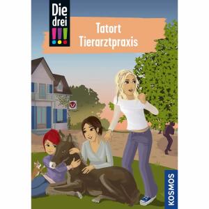 Die drei !!! 102  Tatort Tierarztpraxis, Autor: Ann-Katrin Heger, Illustration: Rüdiger Trebels, Hardcover laminiert 160 Seiten, ab 10 Jahren, Kosmos