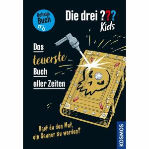 Die drei ??? Kids Das  teuerste Buch aller,  "Das teuerste Buch aller Zeiten", Autor: Ulf Blanck, Illustration: Stefani Kampmann, ab 8 Jahren, Kosmos