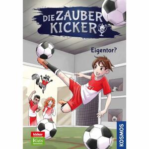 Die Zauberkicker 3  Eigentor?, Autor: Fabian Lenk, Illustration: Betty van Bonn, S.L./, Beroy + San Julian, Hardcover laminiert 128 Seiten, ab 8, Jahren,, Kosmos