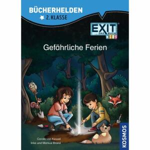 EXIT Das Buch Kids  Gefährliche Ferien, Bücherhelden 2. Klasse, Autor: Carola von Kessel, Inka, Brand, Markus Brand, Illustration: Halszka Nazarczuk,, Hardcover laminiert 64 Seiten, ab 7 Jahren,, Kosmos