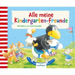 Der kleine Rabe Socke  Kindergarten-Freunde, Alle meine Kindergarten-Freunde, Illustration: Jannet Rudolph, Hardcover, 96 Seiten, ab 3 Jahren,, Thiemann-Esslinger Verlag