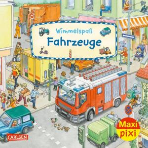 Maxi Pixi 422 Wimmelspaß  Fahrzeuge, Softcover, 24 Seiten, illustriert von Peter Friedl und, Joachim Krause, ab 3 Jahren
