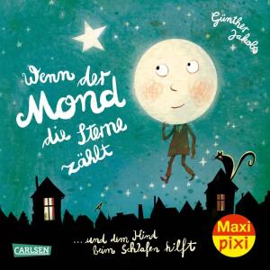 Maxi Pixi 428 Wenn der  Mond die Sterne zählt, Softcover 24 Seiten, von Günther Jacobs ,illustriert von, Günther Jacobs, ab 3 Jahren