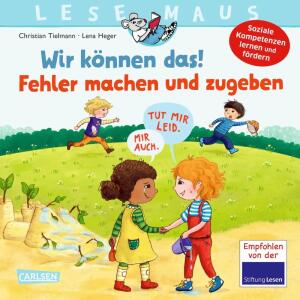 LESEMAUS 134 Wir können  das! Fehler machen und, Wir können das! Fehler machen und zugeben; Softcover, 24 Seiten, Autor Christin Tielmann,
