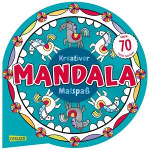 Kreativer Mandala Malspaß  mit 70 Stickern, Malen und entspannen mit über 70 tollen Stickern,, Softcover, 80 Seiten, Autor Anton Poitier, ab 7 Jahren