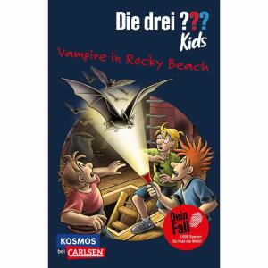 Die drei ??? Kids  Vampire in Rocky Beach, Dein Fall, Taschenbuch, 128 Seiten, Autor Boris Pfeiffer,, ab 8 Jahren