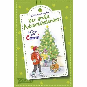 Der große Adventskalender  Meine Freundin Conni, 24 Tage mit Conni, Taschenbuch 208 Seiten, Autorin Karoline, Sander, Illustriert von Herdis Albrecht