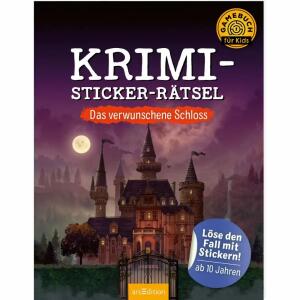 Krimi-Sticker-Rätsel  Das verwunschene Schloss, Löse den Fall mit Stickern! Softcover, 32 Seiten, Autor, Philip Kiefer, Illustration von Folko Streese, ab 10 Jahren,, Ars Edition