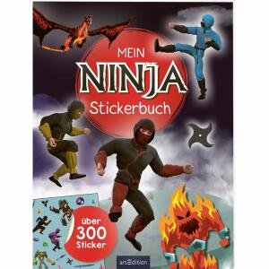 Mein Ninja-Stickerbuch  über 300 Sticker, Softcover, 40 Seiten, illustriertvon Timo Schumacher,, ab 4 Jahren,, Ars Edition