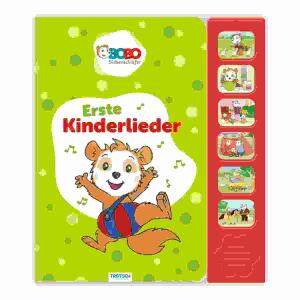 Bobo Siebenschläfer  Erste Kinderlieder, 12 Seiten, Pappbilderbuch, ab 3 Jahren, Trötsch Verlag