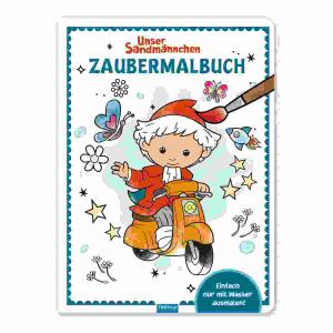 Unser Sandmännchen  Zaubermalbuch, Einfach nur mit Wasser ausmalen, 16 Seiten, Softcover,, ab 3 Jahren, Trötsch Verlag