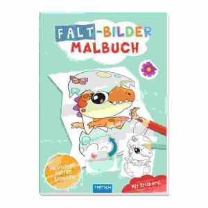 Faltbilder-Malbuch Dino  36 Seiten, Softcover, ab 4 Jahren, Trötsch Verlag