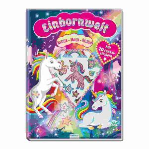 Basteln Malen Rätseln  Einhornwelt, 36 Seiten, Softcover, ab 4 Jahren, Trötsch Verlag