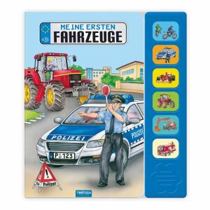 Soundbuch Meine ersten  Fahrzeuge, 12 Seiten, Pappbilderbuch, ab 3 Jahren, Trötsch Verlag