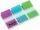 Post-it Index OTG Spender mit 3 x 20 Index in lila, blau, grün, Stück = Etui mit 3 farbigen Index