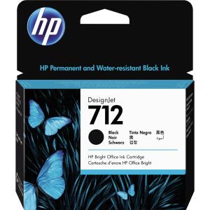 Tintenpatrone 712, schwarz, Inhalt 80 ml, für Designjet Studio T210, T230, T250, T630, T650