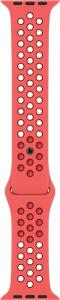 Nike Sportarmband für Watch 41 mm, bright crimson/gym red, 131 - 200 mm Umfang, Fluorelastomer