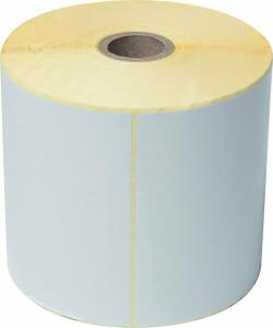 Einzeletikettenrolle, weiß, 102 x 150 mm, Papier beschichtet, 550 Stück/Rolle, VE = 6 Rollen