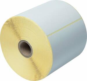 Einzeletikettenrolle, weiß, 102 x 74 mm, Papier beschichtet, 1.100 Stück/Rolle, VE = 6 Rollen