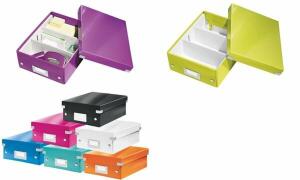 LEITZ Organisationsbox Click & Stor e WOW, klein, weiß (80605701)