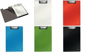 LEITZ Klemmbrett-Mappe Solid, DIN A 4, Polyfoam, schwarz (80396296)