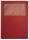 Sichtmappe A4, rot, oben und rechts offen, Sichtfenster, Organisationsdruck, Karton: 160g