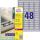 AVERY Zweckform Typenschild-Etikett en, 45,7 x 21,2mm, silber (72060091