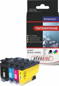 Multipack BK/C/M/Y für Brother, ersetzt Brother LC3239XL BK/C/M/Y, Inhalt: 1x 120 ml, 3x 48 ml